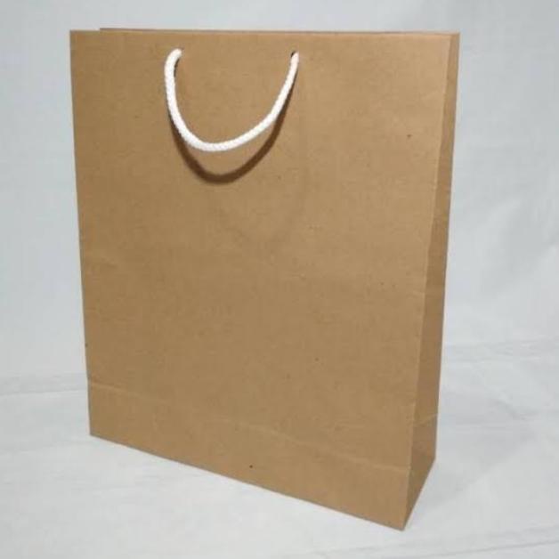 

Promo Paperbag Polos Jumbo Coklat 38X30X10 Isi 12