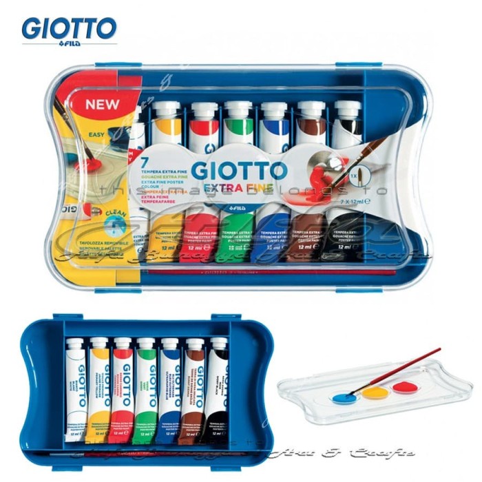 

Giotto Extra Fine Poster Paint 12 Ml Set 7 Colours - Cat 7 Color