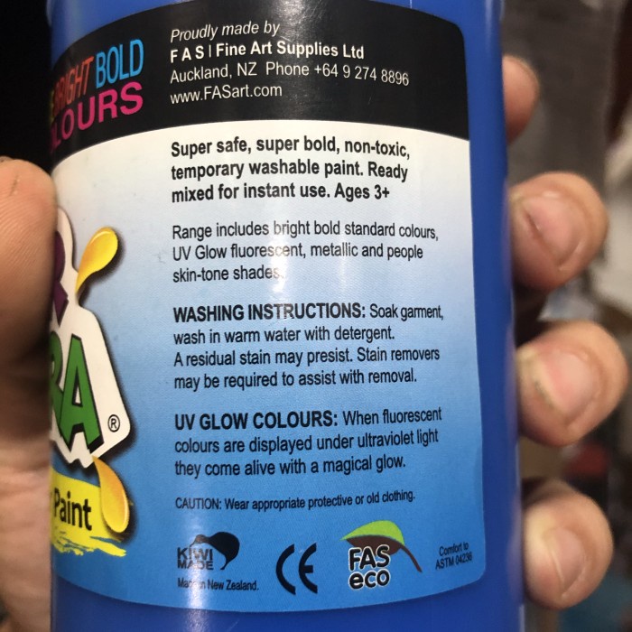 

Fas Tempera Washable Poster Paint 500 Ml Satuan