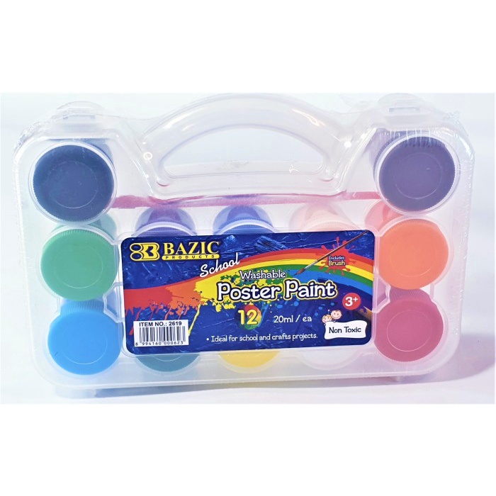 

Cat Air Poster Set 12 Warna ( 20 Ml ) Poster Paint Colour+ Case Bonus