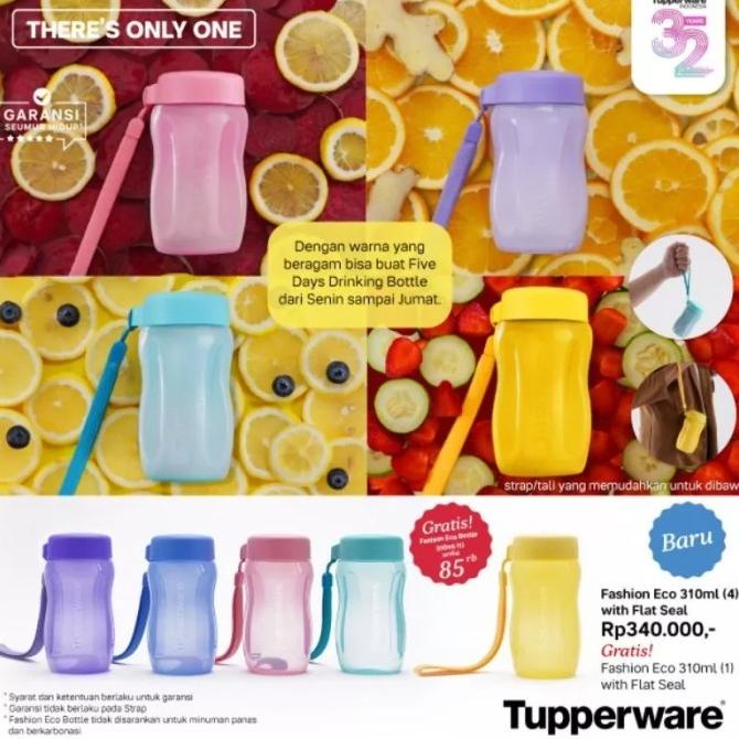 Botol minum anak tupperware fashion eco bottle 310ml (1)