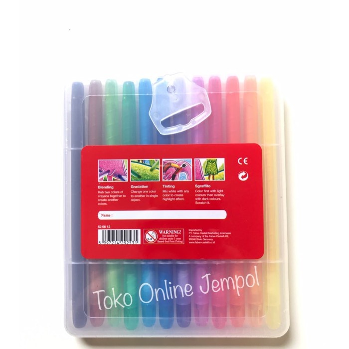 

Atk0790Fc 12 Warna Twist Crayon Faber Castell 520612 Krayon Putar