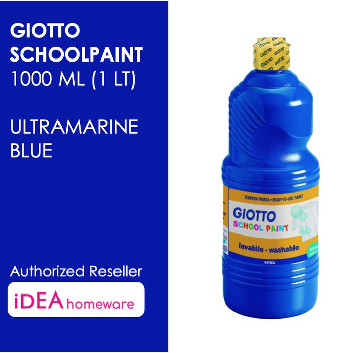 

Giotto School Paint 1000 Ml Ultramarine Blue U Tua Bca Cat Air 1 L