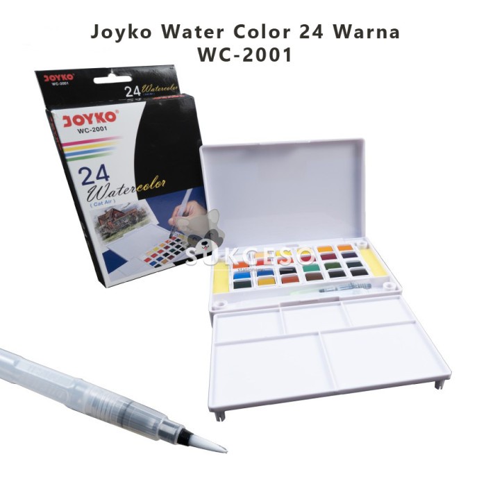 

Joyko Water Color 24 Warna Wc-2001 Cat Air Aquarel Murah Berkualitas
