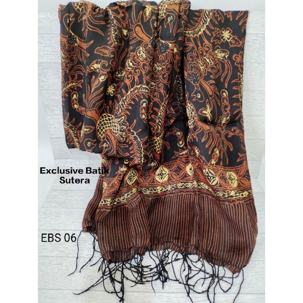 Populer Pashna Batik Sutra Sutera Silk Exclusive Scarf