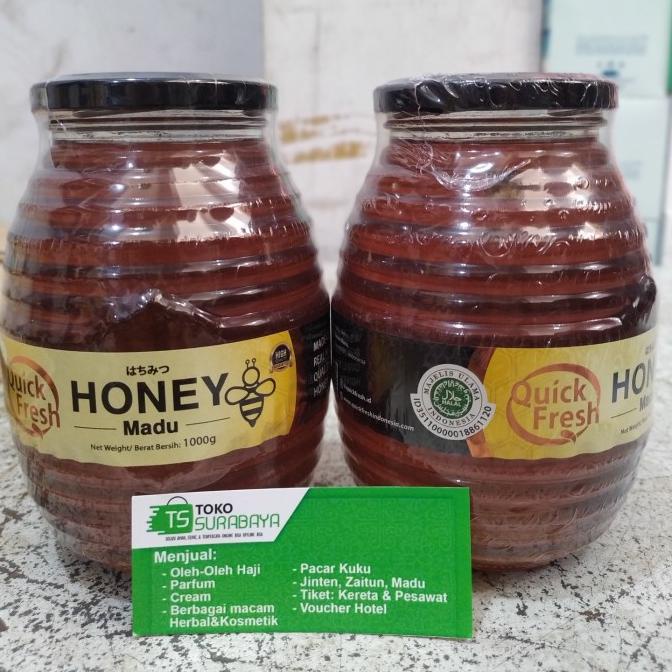 

Madu Asli QUICK Fresh Honey JAR 1000 gr 1 kg ORIGINAL