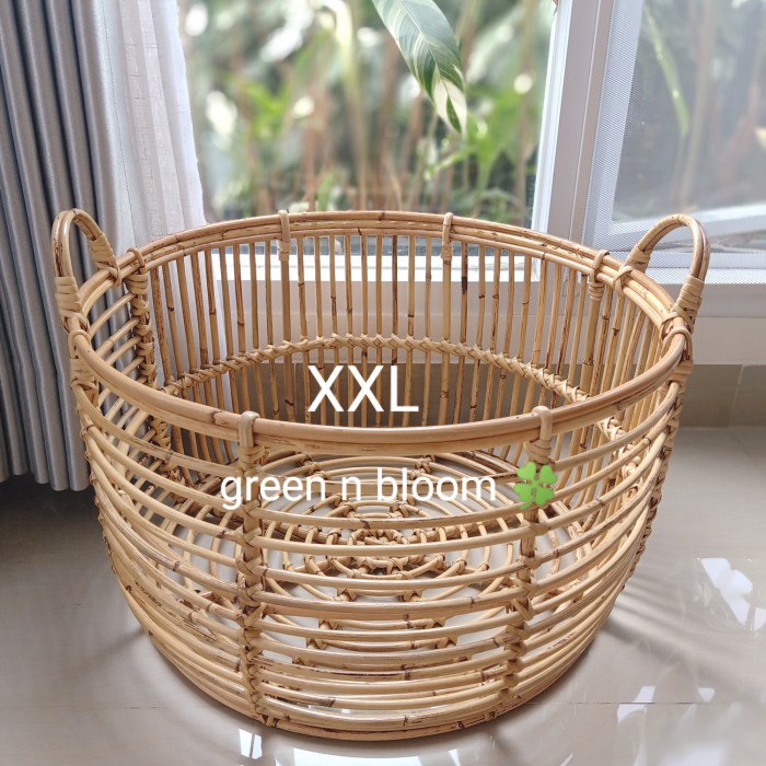 Terlaris Keranjang Rotan Besar Cover Pot Keranjang Laundry
