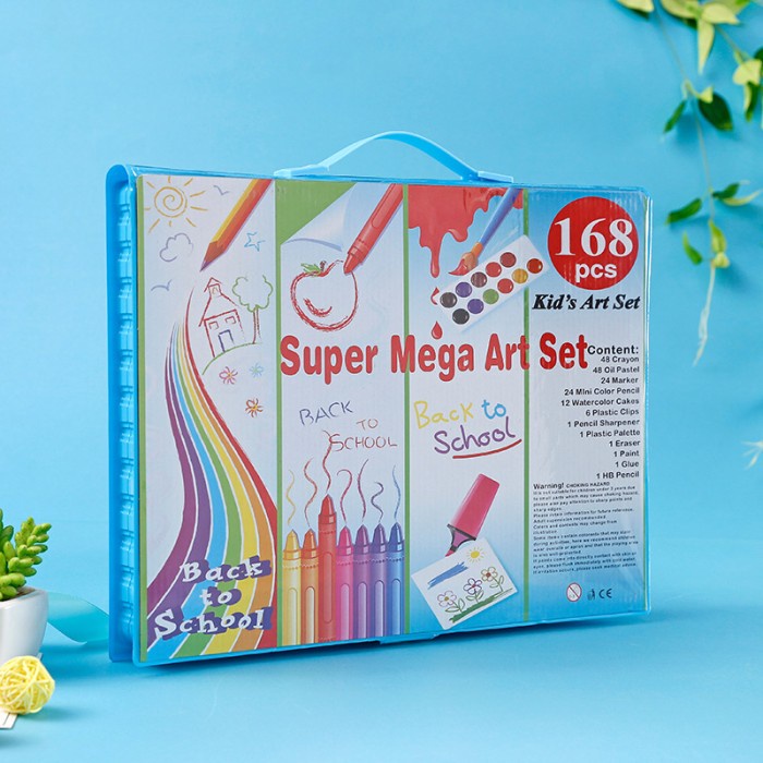 

Dos Drawing 168 In 1 Set Mewarnai Dan Melukis Lengkap Dengan Cat Air