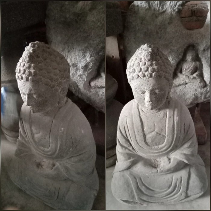 Althis- Koleksi Pajangan Patung Batu Budha Patung Budha Batu Muntilan