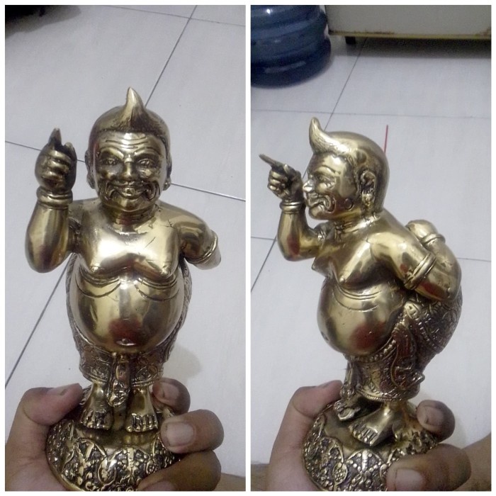 Althis- Koleksi Pajangan Patung Semar Bahan Kuningan