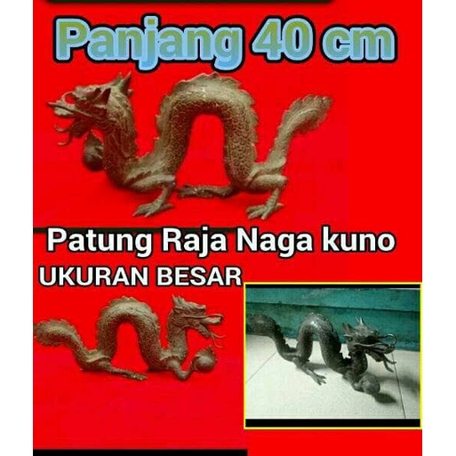 Althis- Patung Raja Naga Antik Lawas Ukuran Besar