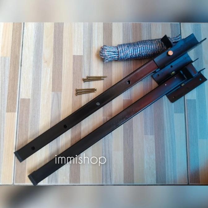 jemuran dinding tali bisa di lipat