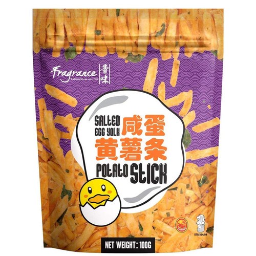 

Elvira- Fragrance Potato Stick Salted Egg 100Gr Snack Kentang Rasa Telur Asin