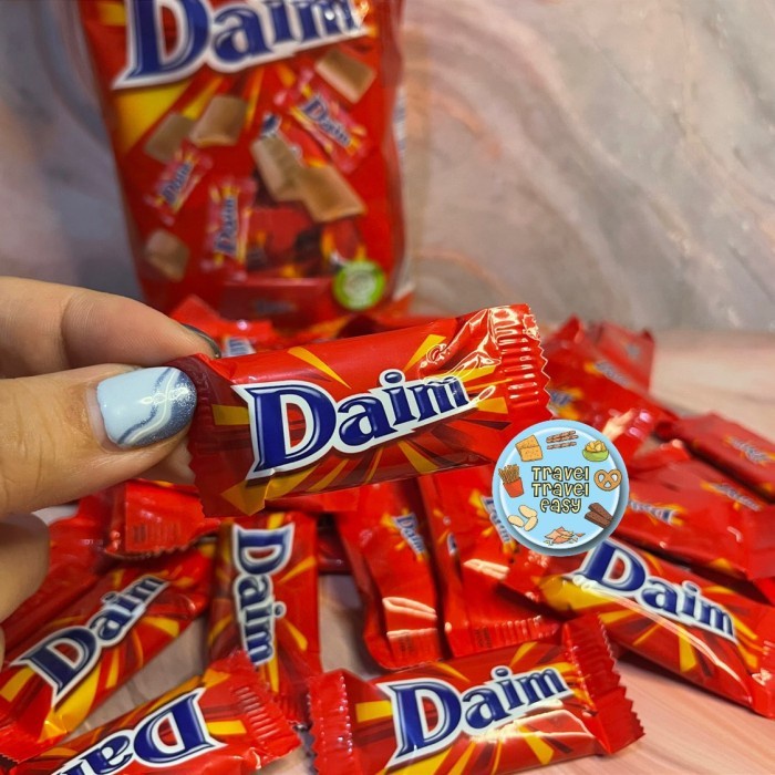 

Elvira- Daim Permen Caramel Coklat Chocolate Caramel Daim Snack Import 200Gr