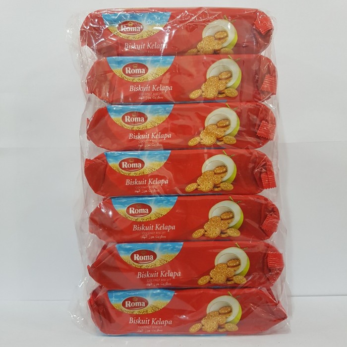 

Elvira- Roma Biskuit Kelapa 300Gr Isi 7 Bungkus/Snack/Camilan/Biscuit/Makanan