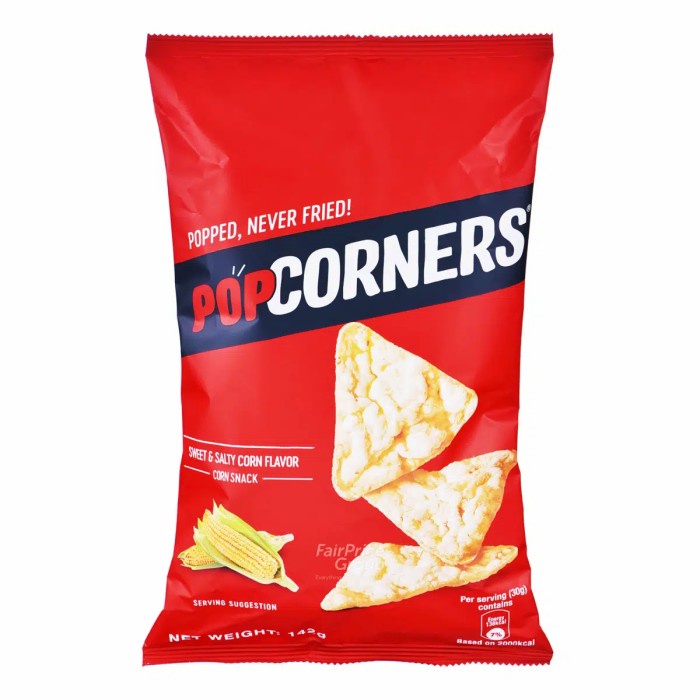 

Elvira- Popcorners Corn Snack - Sweet & Salty 142G
