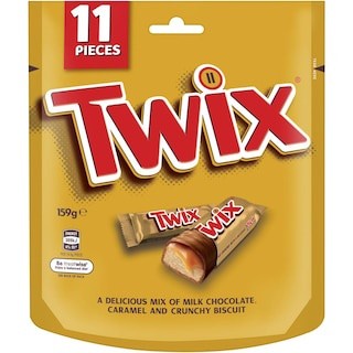 

Elvira- Ready Coklat Twix Australia Isi 11 Mini Pack /Snack Import/Be Best