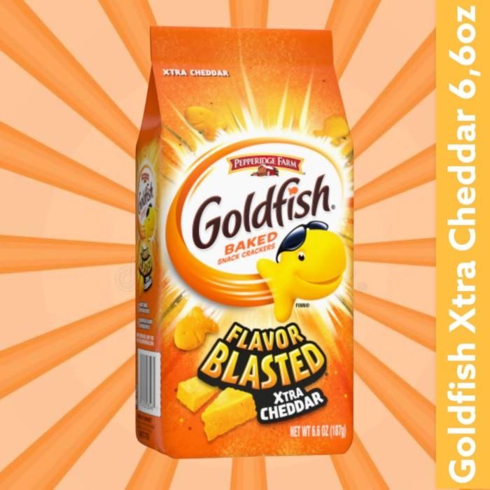 

Elvira- Goldfish Baked Snack Crackers - Xtra Cheddar - 6.6 Oz 187 Gram Usa