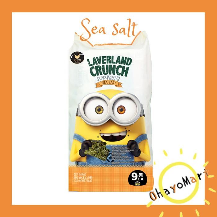 

Elvira- Laverland Crunch Sea Salt/ Rumput Laut/ Seasalt Seaweed/ Snack Seaweed