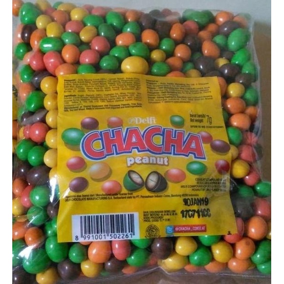 

Elvira- Chacha Delfi Coklat Milk Peanut - Snack Cokelat Kiloan Original