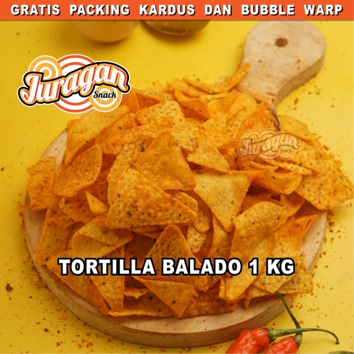 

Elvira- Ready Keripik Tortilla Balado 1 Kg Snack Kiloan Makanan Ringan Jajanan