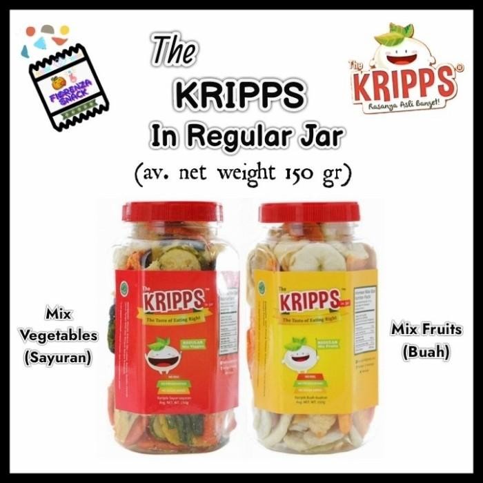 

Elvira- The Kripps In Jar Regular-Snack Sehat Keripik Buah Dan Sayur (150 Gr)