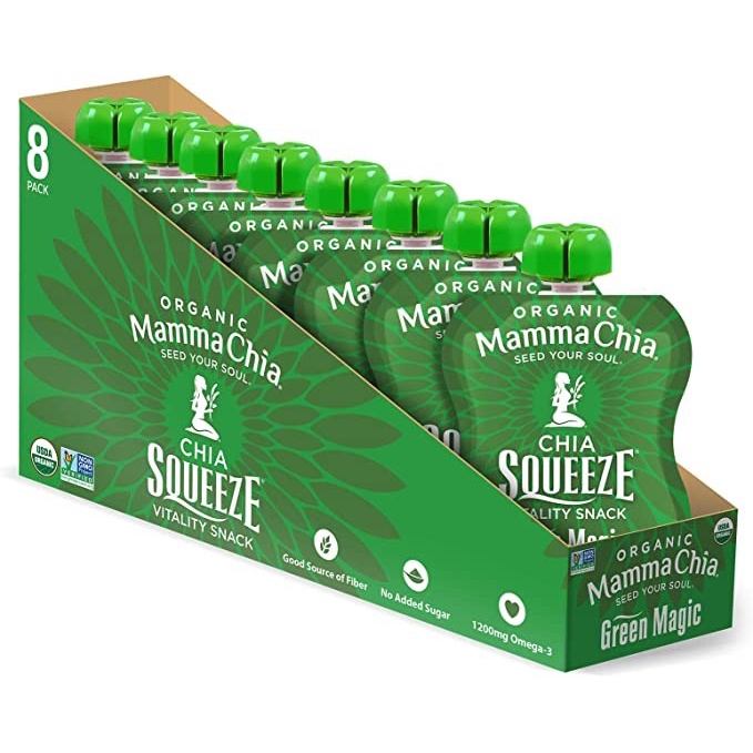 

Elvira- Mamma Chia Organic Vitality Squeeze Snack Pack Of 8