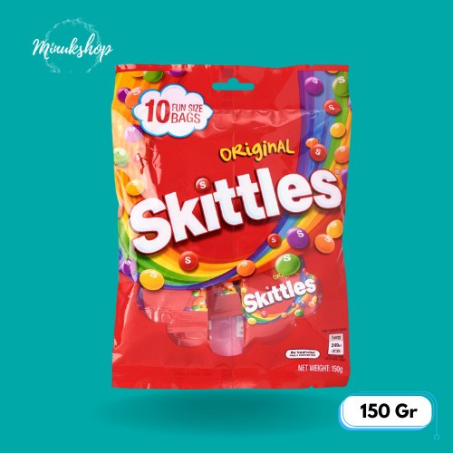 

Elvira- Skittles Original Fun Size Bag Isi 10 - 150Gram Snack Import