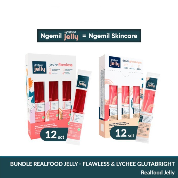 

Elvira- Realfood Bundle Jelly Mix 24 Pcs Snack Skincare Sarang Burung Walet