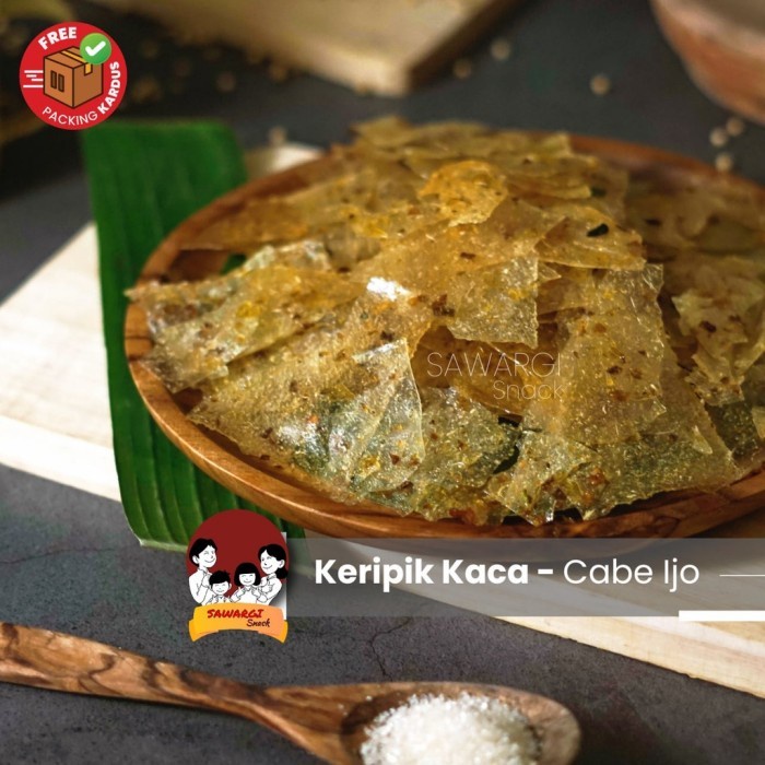 

Elvira- Sawargi Snack Keripik Kaca / Keripik Beling Kiloan, 1Kg, 1000Gram