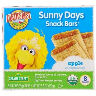 

Elvira- Earth'S Best Sunny Days Snack Bars Apple 8X19G