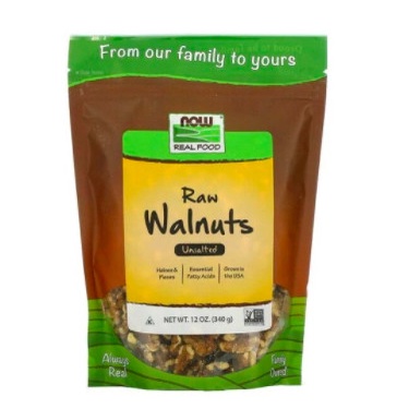 

Elvira- Now Foods Real Food Raw Walnuts Unsalted 12 Oz 340 G - Snack Kacang