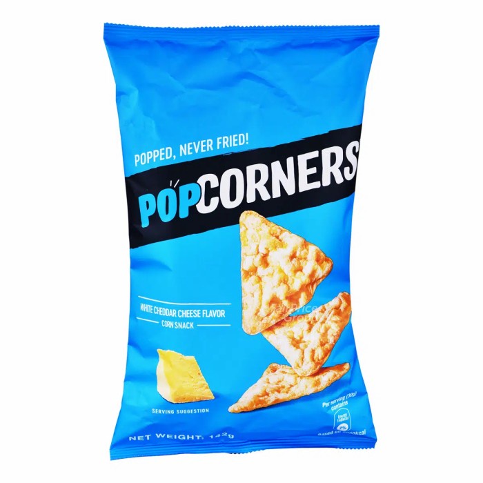 

Elvira- Popcorners Corn Snack - White Cheddar 142G
