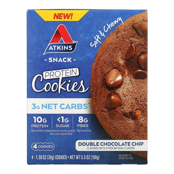 

Elvira- Atkins Snack Protein Cookies Double Chocolate Chip4X39G