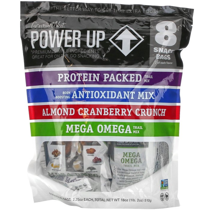 

Elvira- Power Up On-The-Go Snacking Assorted Flavors 8 Snack Packs