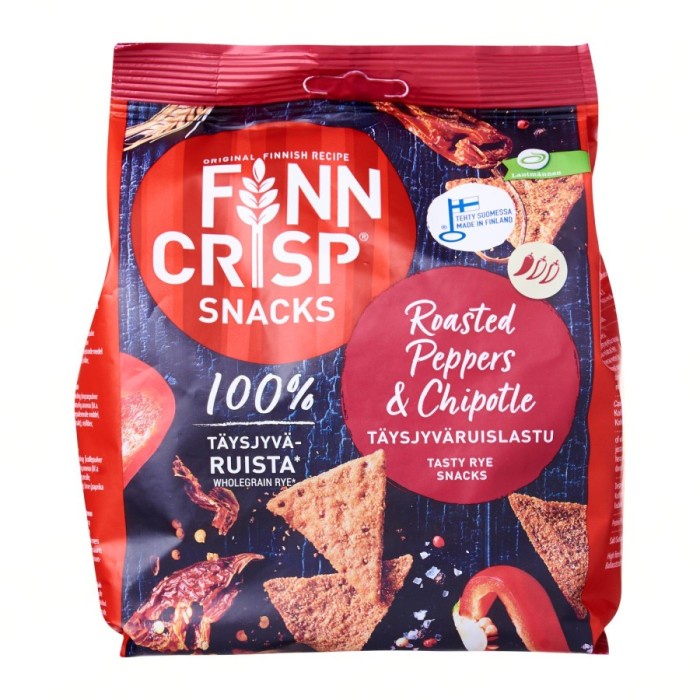 

Elvira- Finn Crisp Rye Snack Roasted Peppers And Chilpotle 150G