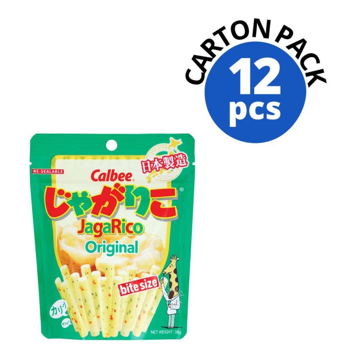 

Elvira- Calbee Jagarico Bite Size Snack - Original 12X38G (Ctn)