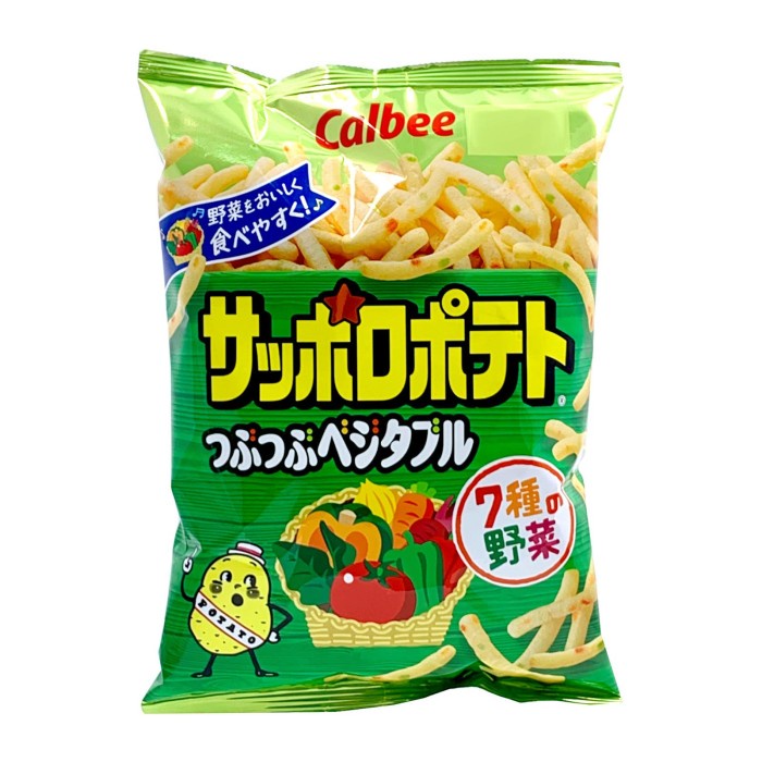 

Elvira- Calbee Sapporo Potato Tsubutsubu Veggie Snack 80G