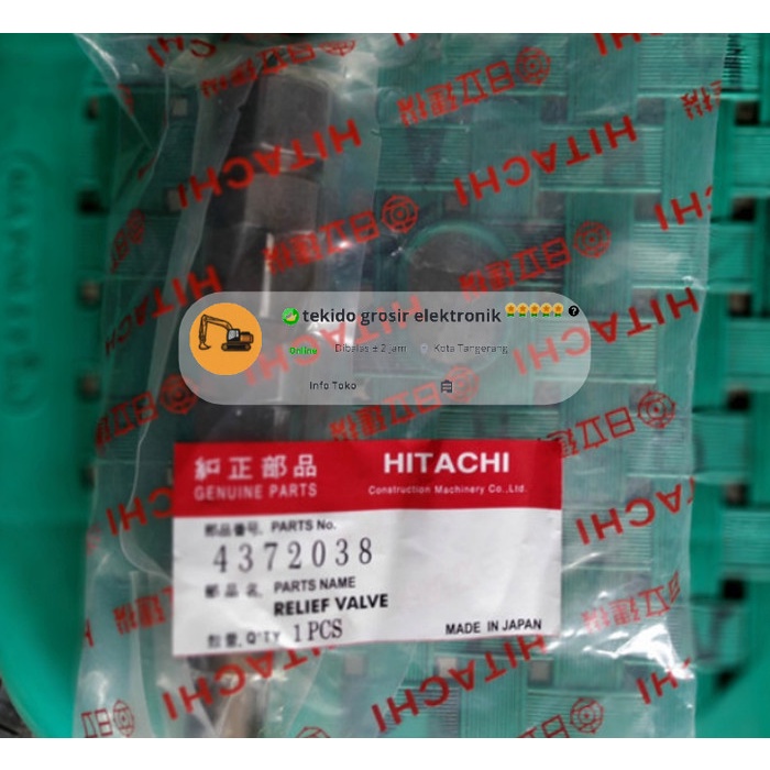 Main Relief Valve Assy Zaxis 200 210 ZX200 ZX210 Hitachi 4372038 OEM best seller