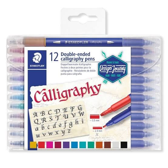 

Bestseller Set 12 Warna Pen Kaligrafi Staedtler Double Ended Calligraphy Pens