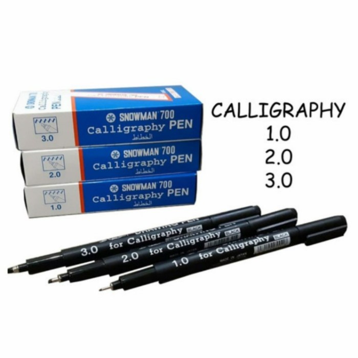 

Bestseller Snowman 700 Calligraphy Pen 1.0 - 2.0 - 3.0 (Per Lusin)