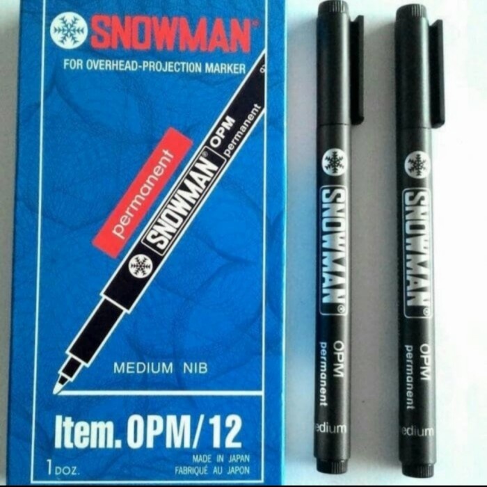 

Terlaris Spidol Permanent Snowman Opm Medium Nib