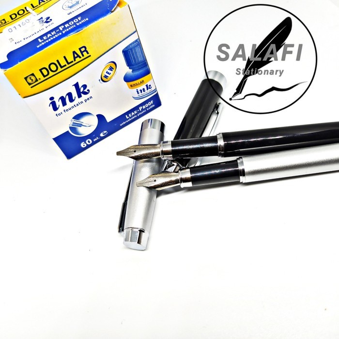 

Terlaris Cp Satu Set Fountain Pen Kalam Kaligrafi Nib 1,5 Mm Tinta Isi Dolla 60