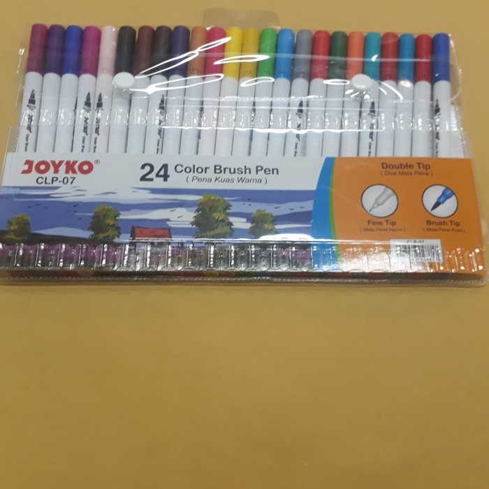 

Joyko Double Tip Brush 24 Warna