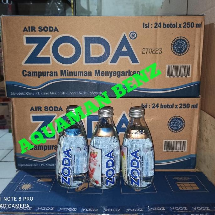 

ZODA air soda 250 ML 1 karton (Grab & Gojek) ORIGINAL