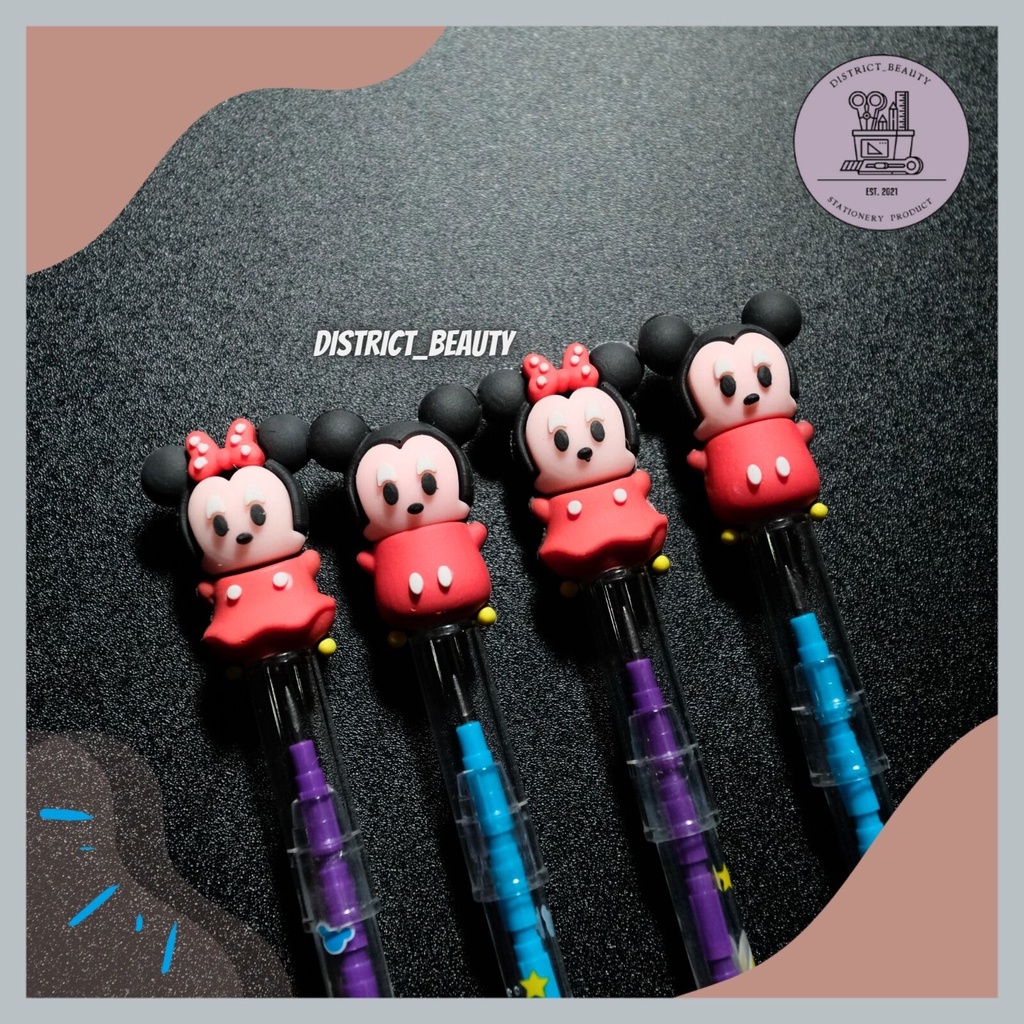 

PENSIL SUSUN MICKEY MINNIE PENSIL BENSIA PELURU TSUM TSUM MINNIE CUTE