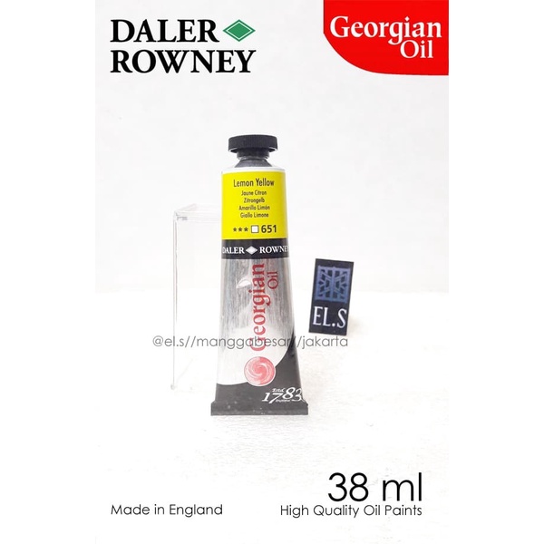 

Daler Rowney Georgian Oil Lemon Yellow 38 Ml ( Cat Nyak )