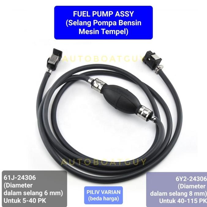 Oem Selang Mesin Tempel Outboard Motor Fuel Primary Pump Yamaha Parsun
