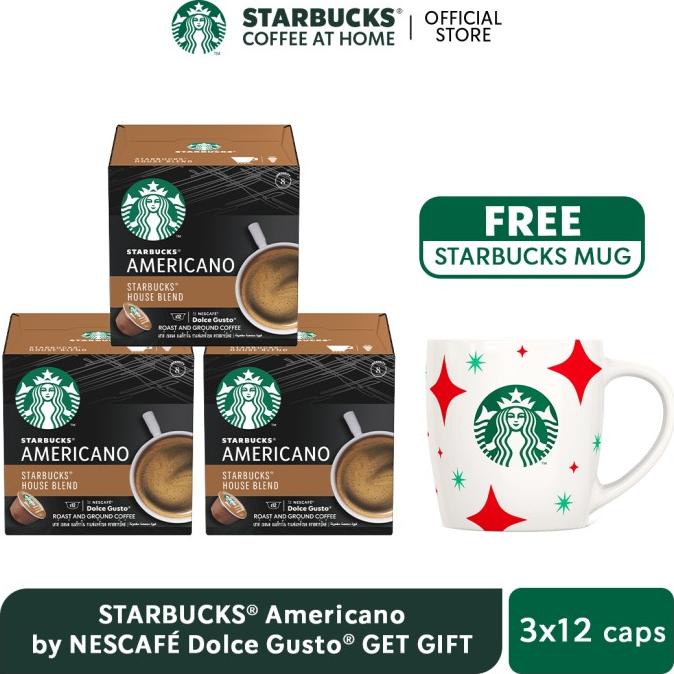 

STARBUCKS Americano by NESCAF Dolce Gusto (3x12 caps) GET GIFT ORIGINAL