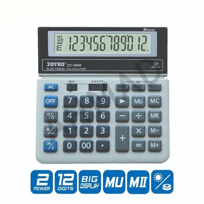 

JOYKO CALCULATOR/ ALAT HITUNG ELEKTRONIK CC-868 [ PCS ]